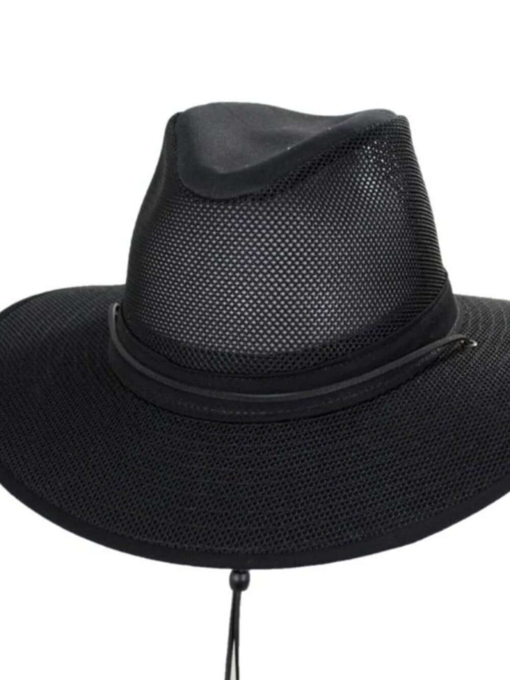 Henschel Aussie Breezer Hat Large Black  Mesh Outdoor Hiking Fishing USA Made